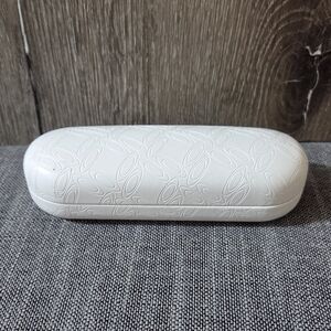 OAKLEY WHITE SUNGLASSES GLASSES HARD CLAM SHELL CASE